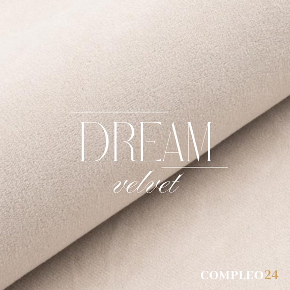 Designerbett mit Bettkasten 140x200 Beige PERLE