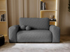 Schlafsofa 190 cm breit modern TEDIS Graphit