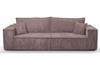 Schlafsofa mit Bettkasten und Cordstoff MONA Rosa