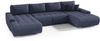 Großes Ecksofa in U-Form für Wohnzimmer MONA Beige