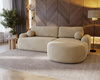 Trendiges Ecksofa L-Form OLIO Hellbeige