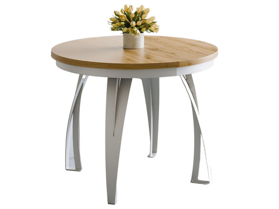 Esstisch ausziehbar Ø 100 LUGOS Eiche craft