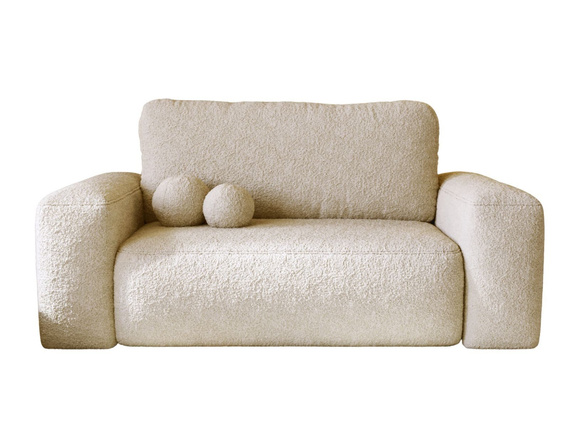 Schlafsofa 190 cm breit modern TEDIS Creme