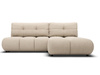 Moderne Eckcouch Hellbeige VETTO