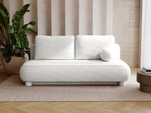 Sofa ohne Armlehnen, moderne runde Form, Moderne Couch