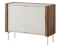 Schmale Kommode SUZ Nussbaum Warmia+Kaschmir