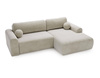 Design Ecksofa in modernem stil velvet beige rechts AURA