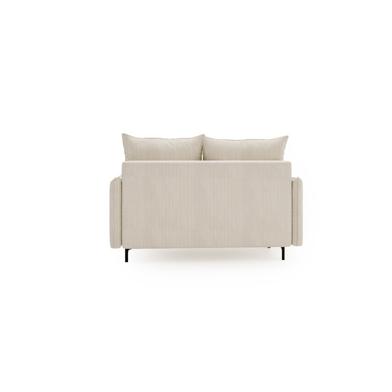 Schlafsofa klein 145 cm breite LEO Grau Velvet