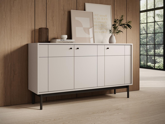 Kommode schmal mit 3 Türen LONDON