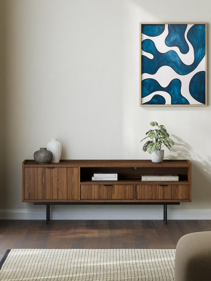 TV Schrank Braun zwei Schubladen COLGO 