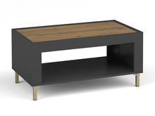 Couchtich mit Ablagefach Schwarz TRENDS