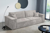 Schlafsofa mit Bettkasten und Cordstoff MONA Beige