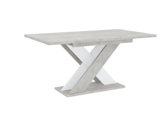 Couchtisch AMI Beton+Weiß