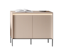 Kommode modern mit gerifflete Front für Wohnzimmer FLORE