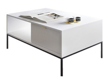 Kaffeetisch mit Schublade NOVA Weiß