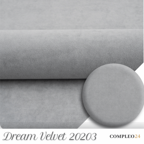 Boxspringbett Cloudy 140x200 gepolstertes grau PADDY