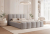 Bubble Design Gepolstertes Bett 140x200 Grau HERME