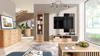 Kleiderschrank BORDO mit Lamellen ohne Beine 	Eiche Artisan