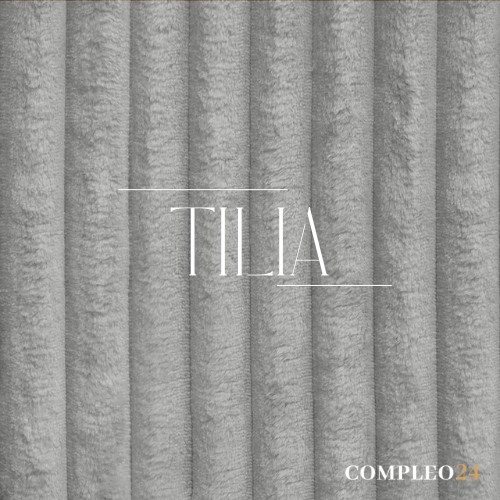 Boxbett mit Bettkästen Grau Cordstoff 180x200 NEL