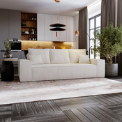 Schlafsofa mit Bettkasten MALAG Creme