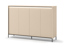 Kommode mit Lamellen Beige FLORE