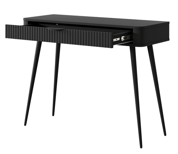 Schminktisch mit Schublade Glamour Schwarz BELLO