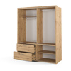 Kleiderschrank mit 2 Schubladen ARTI Eiche artisan