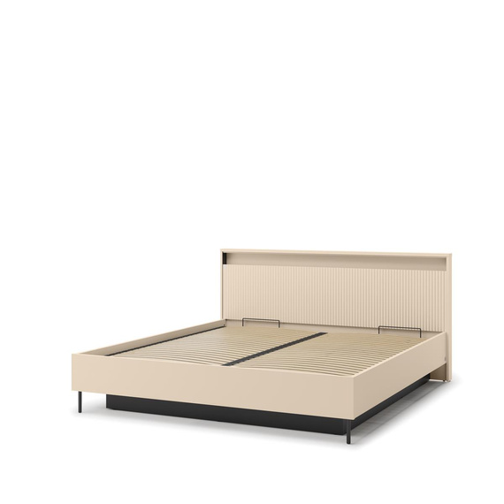 Stauraumbett mit Bettkasten FLORE Beige 180x200