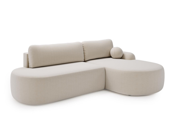 Ecksofa Gemütlich OLIO Hellbeige