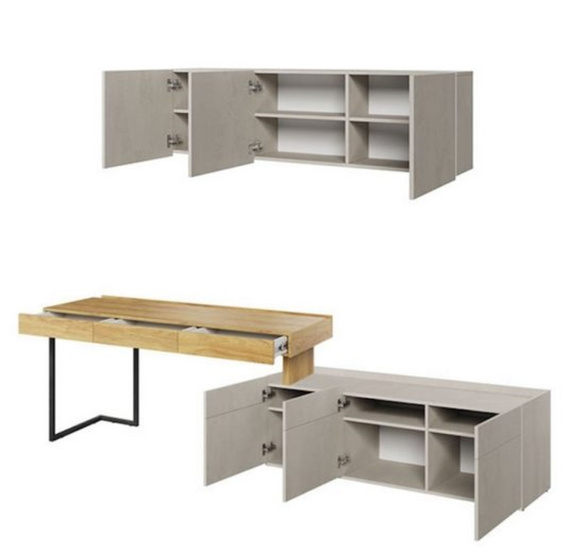 6-set, Modern Kinderzimmer, mit LED-Beleuchtung TEEN FLEX