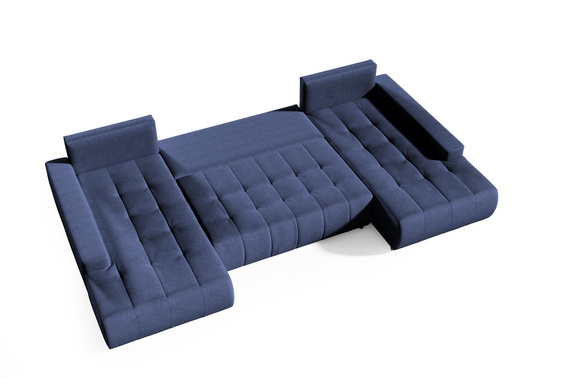 Großes Ecksofa in U-Form für Wohnzimmer MONA Beige