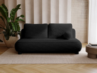 Sofa ohne Armlehnen, moderne runde Form, Moderne Couch
