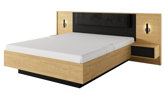 Praktisches Bett für Schlafzimmer mit Nachtischen 160x200 STIK