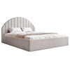 Designerbett mit Bettkasten 120x200 Grau PERLE