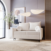 Schlafsofa klein 145 cm breite LEO Creme