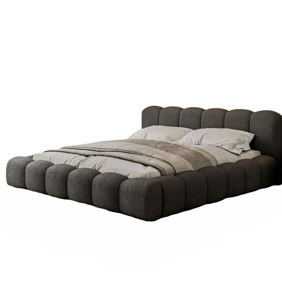 Glamour Wolkenbett 180x200 mit Metallrahmen Graphit LUX