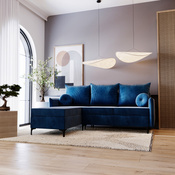 Ecksofa mit Schlaffunktion LEO Breite: 213 cm Blau