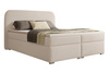 Hellbeige Boxspringbett 160x200 mit topper DESIGNO