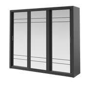 Schwebetürenschrank mit Spiegel und 2 Aufhänger ARTI