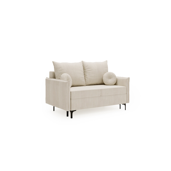 Schlafsofa klein 145 cm breite LEO Grau Cord