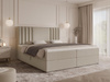 Beige Elegant Kontinentalbett 140x200 SARA