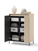 Garderoben-Set mit komfortabel Sitzbank Beige FLORE