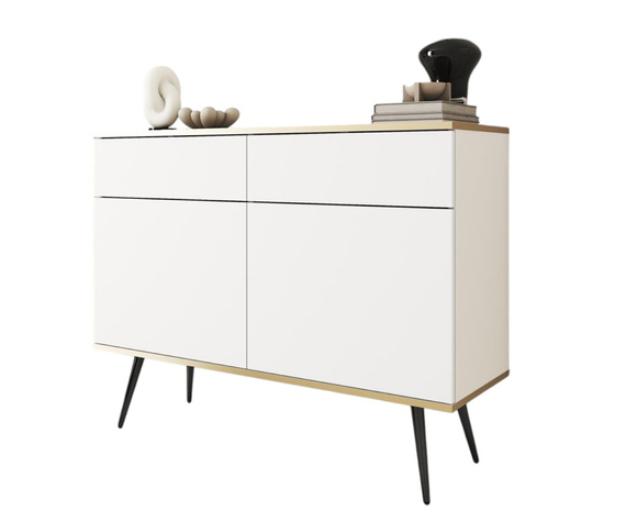Kleine Design Kommode POLO Weiß