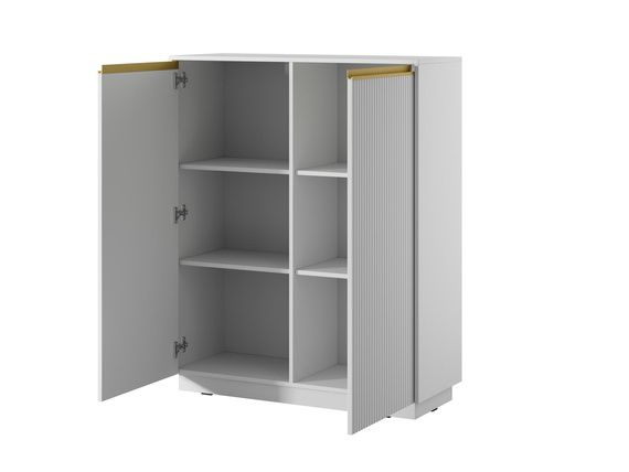 Kommode mit 2 Türen GLAM Weiß