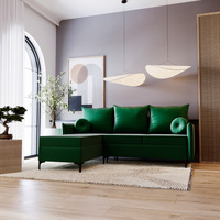 Ecksofa mit Schlaffunktion LEO Breite: 213 cm Grün