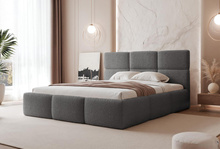 Bett mit Stauraum Graphit CANDE 140x200