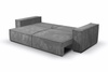 Schlafsofa mit Bettkasten und Cordstoff MONA Grau