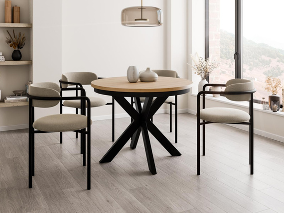 Esszimmertisch 100-180 BELLAMI Eiche craft