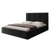 Elegant Design Polterbett Schwarz 140x200