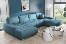 Großes Ecksofa in U-Form für Wohnzimmer MONA Beige